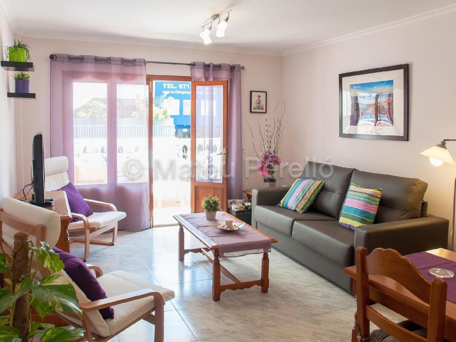 Wohnung In Son Baulo Mit Terrasse, Garten Und Grill Can Picafort  Eksteriør bilde