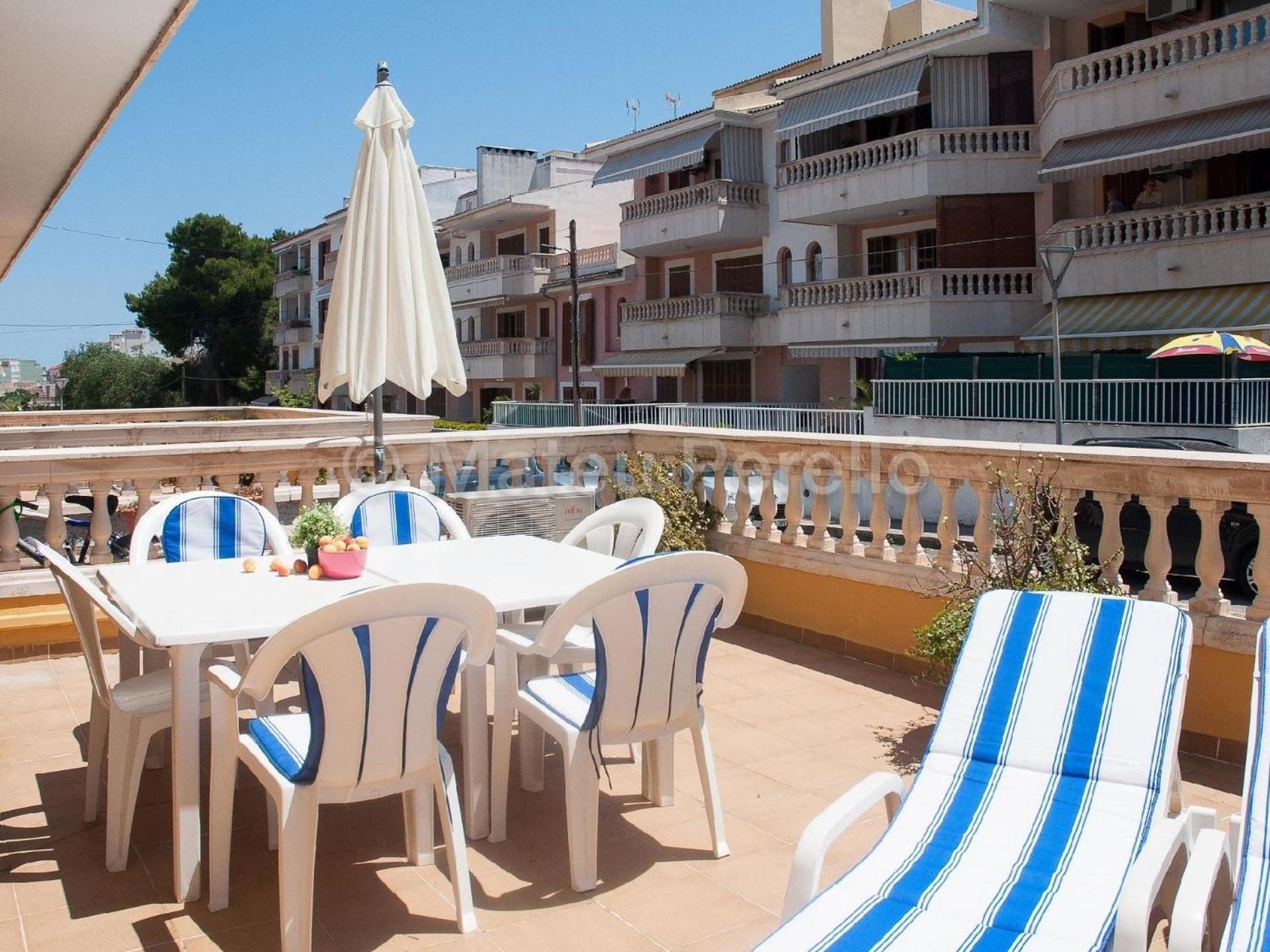 Wohnung In Son Baulo Mit Terrasse, Garten Und Grill Can Picafort  Eksteriør bilde