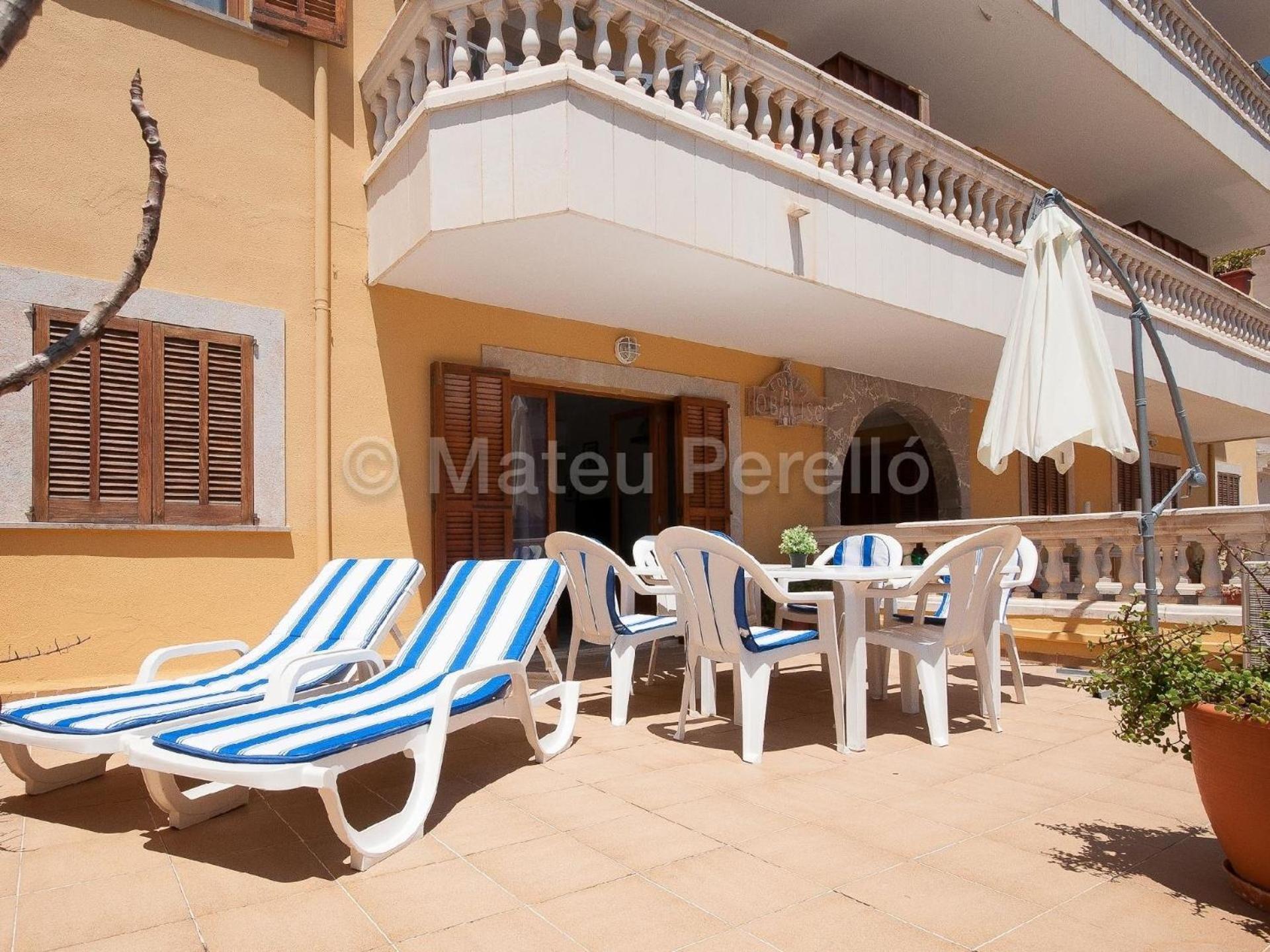 Wohnung In Son Baulo Mit Terrasse, Garten Und Grill Can Picafort  Eksteriør bilde